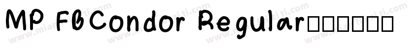 MP FBCondor Regular字体转换